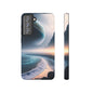 Galaxy Ocean Phone Case — Surreal Planet Beach Tough Case