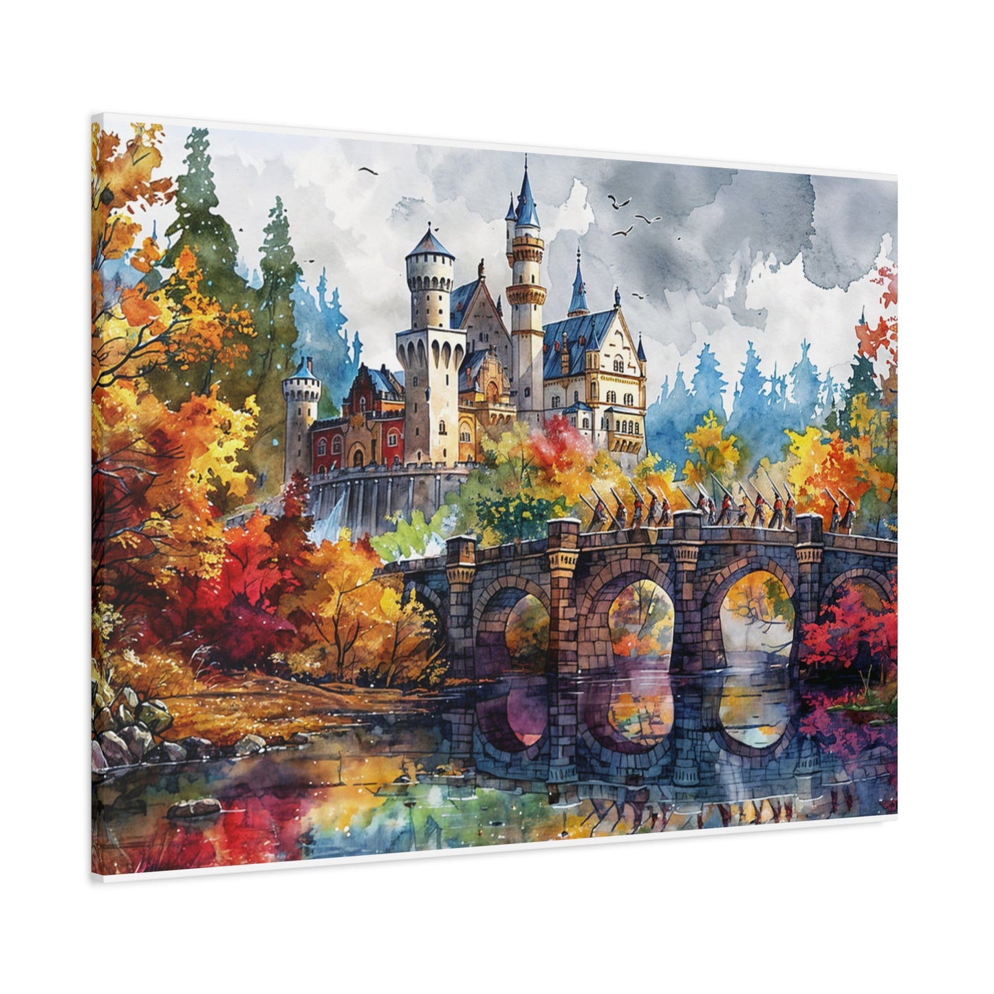 Matte Canvas, Stretched, 1.25" - Castle