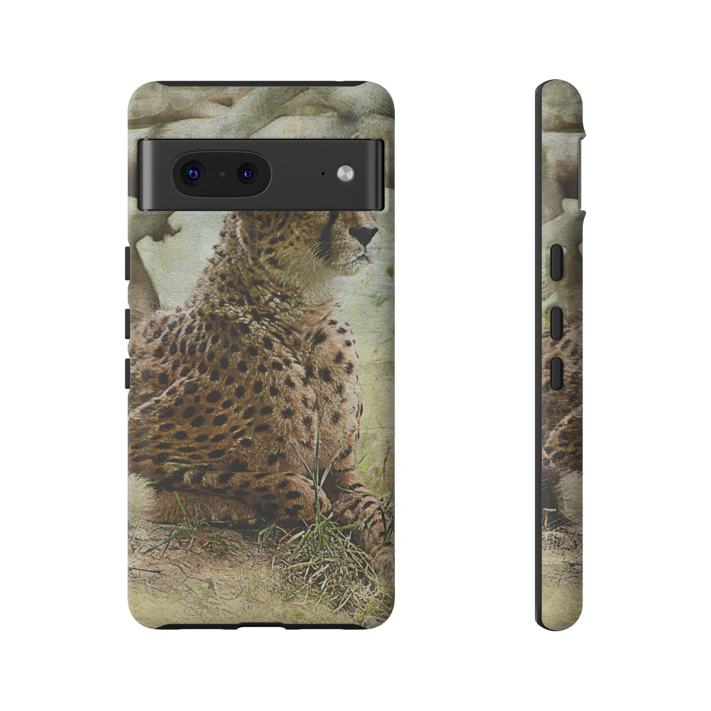 Cheetah Phone Case, Tough Cases, Animal Lover Gift, Wildlife Protection, Eco-Friendly Mobile Cover, Unique Phone Accessory
