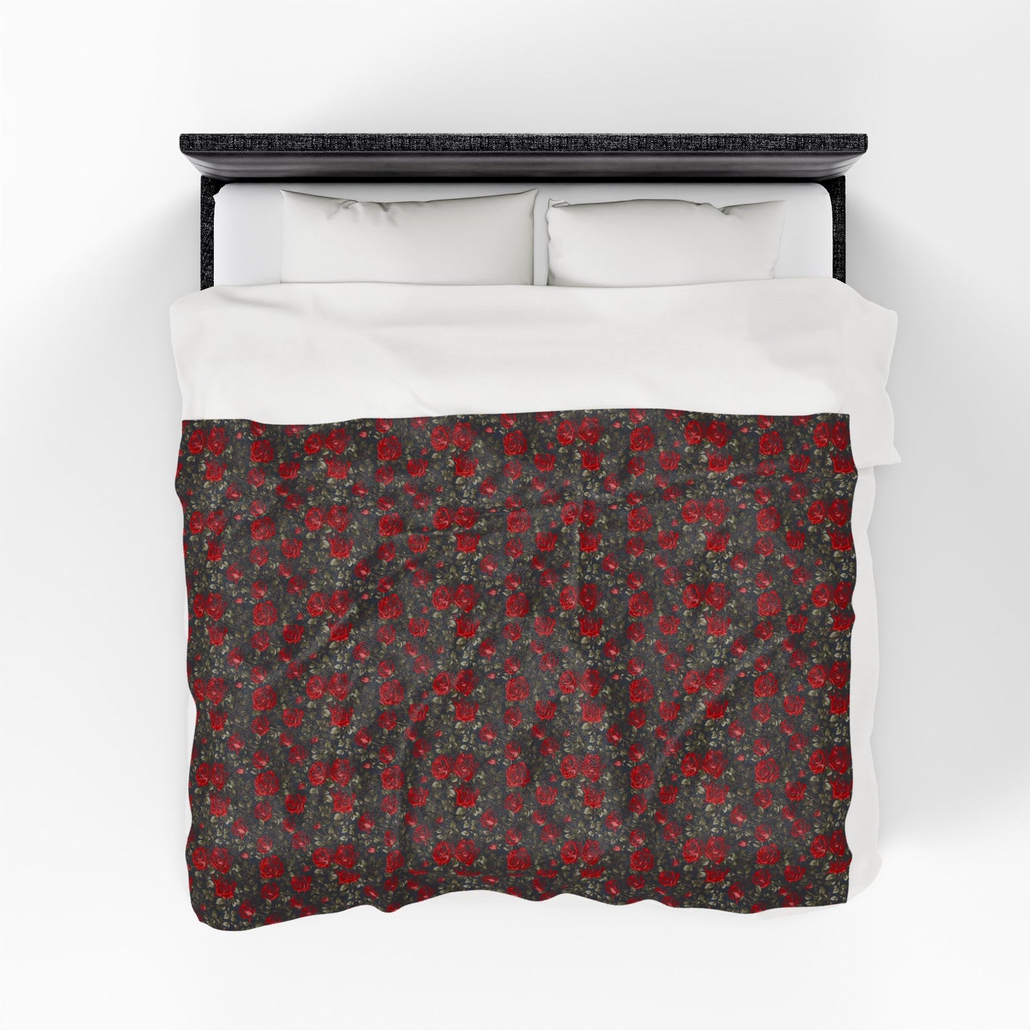 Cozy Floral Velveteen Plush Blanket - Soft Throw for Home Decor, Gifts, Christmas, Bedding, Living Room, Warmth
