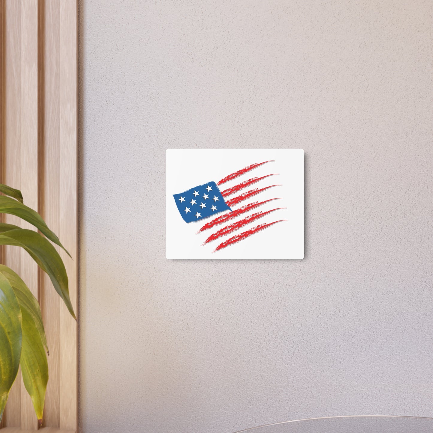 Patriotic Metal Art Sign, Rustic Decor for Home, Wall Art for Independence Day, Memorial Day, Veteran's Day, Gifts for Patriots