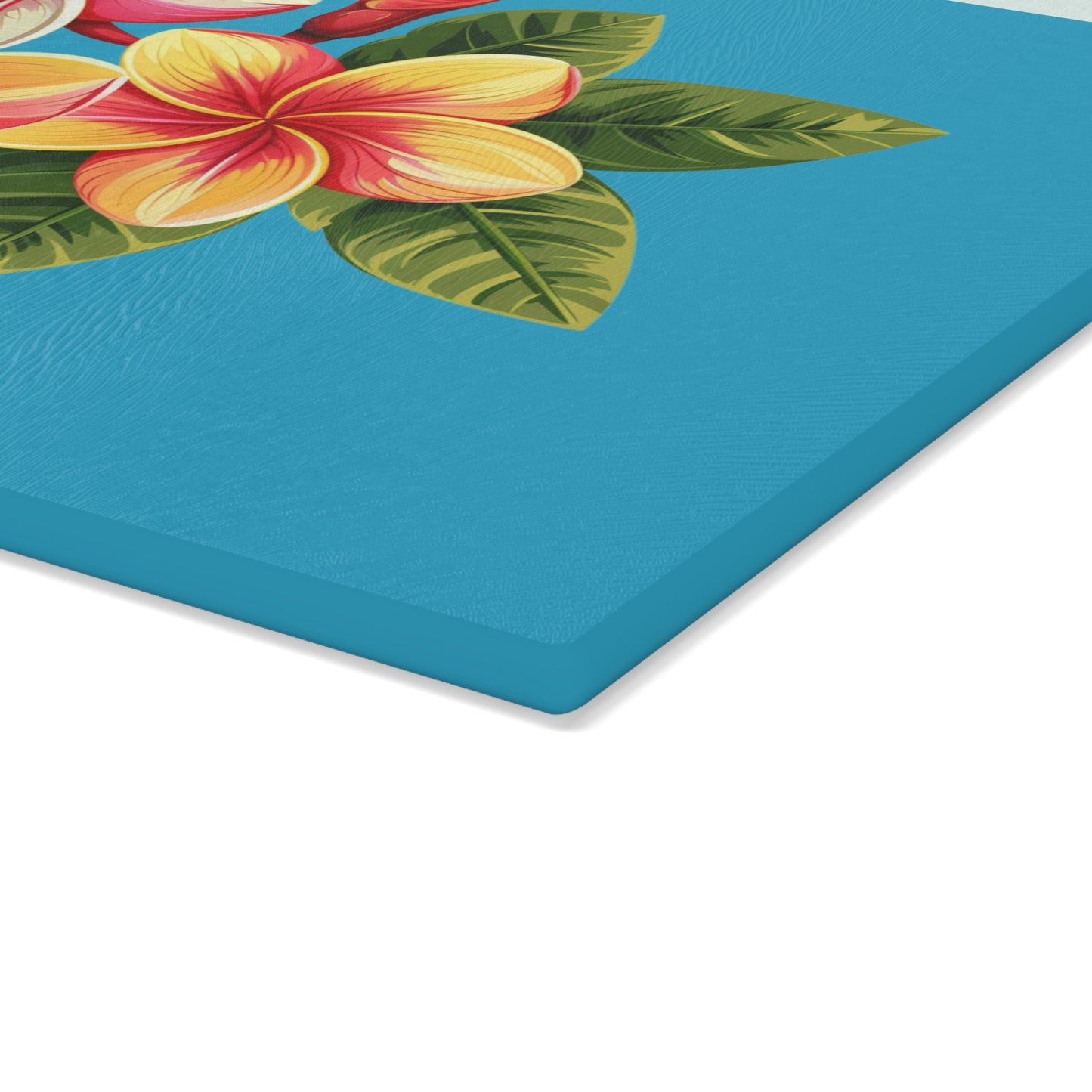 Tropical Floral Glass Cutting Board - Perfect Kitchen Decor for Home
