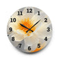 Serene Floral Acrylic Wall Clock