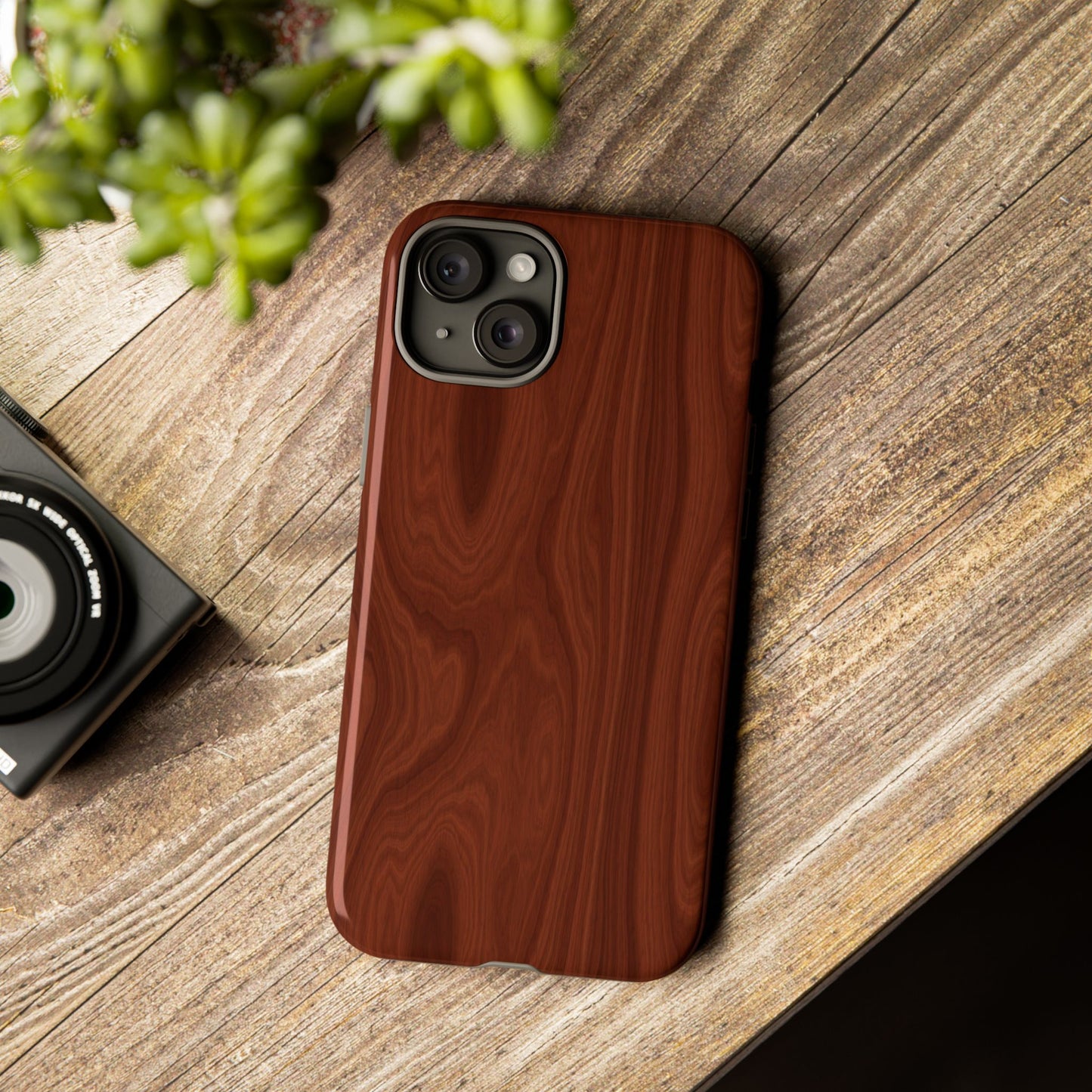 Wood Grain Phone Case, Stylish Tough Cases, Nature-Inspired Protective Cover, Unique Gifts for Him and Her, Eco-Friendly Tech Accessory