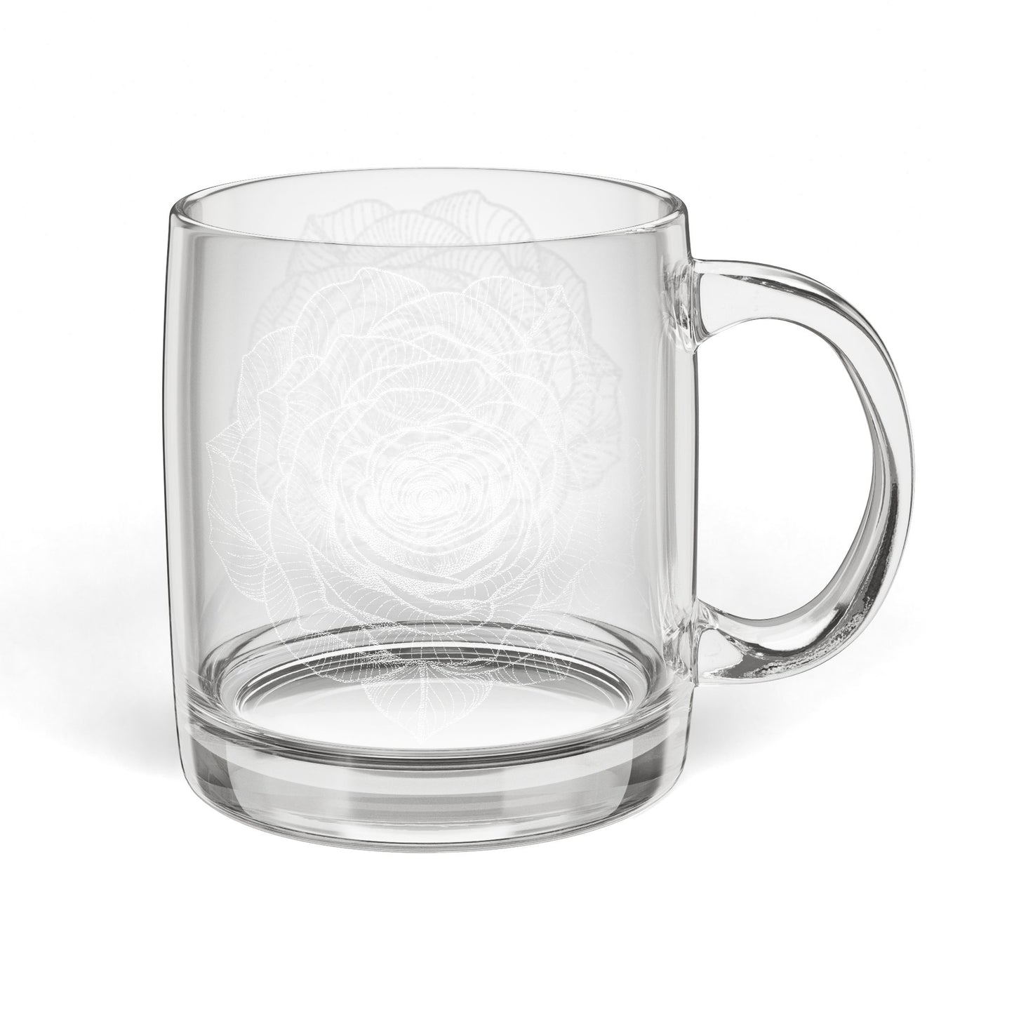Glass Coffee Mug, 12.25oz (Engraving)