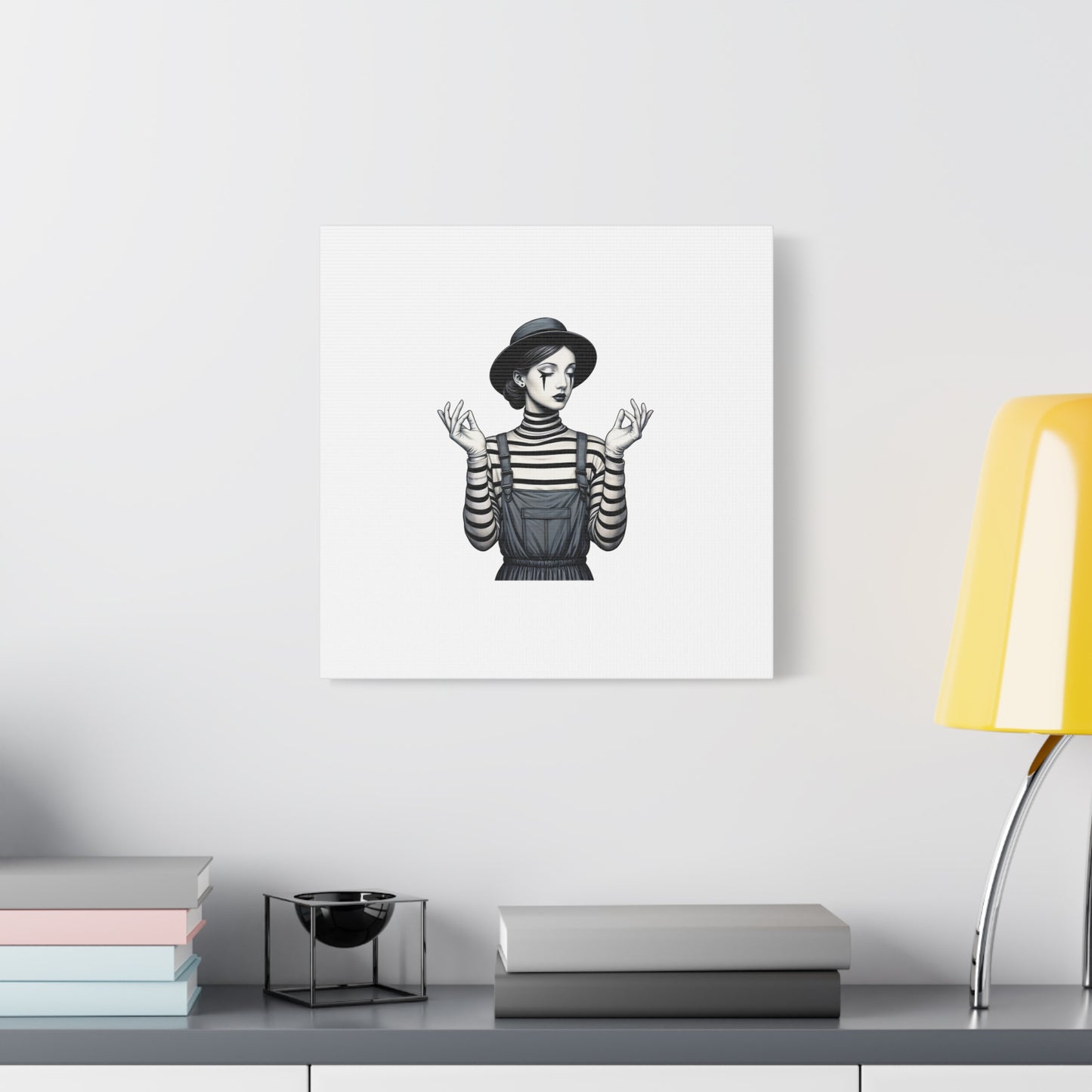 Meditative Striped Canvas Wall Art | Modern Boho Decor, Gift for Art Lovers, Minimalist Home Accent, Gallery Wall Art