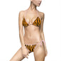Fierce Tiger Print Bikini Set, Stylish Swimwear, Beachwear, Summer Vibes, Pool Party Outfit, Swim Season Essential