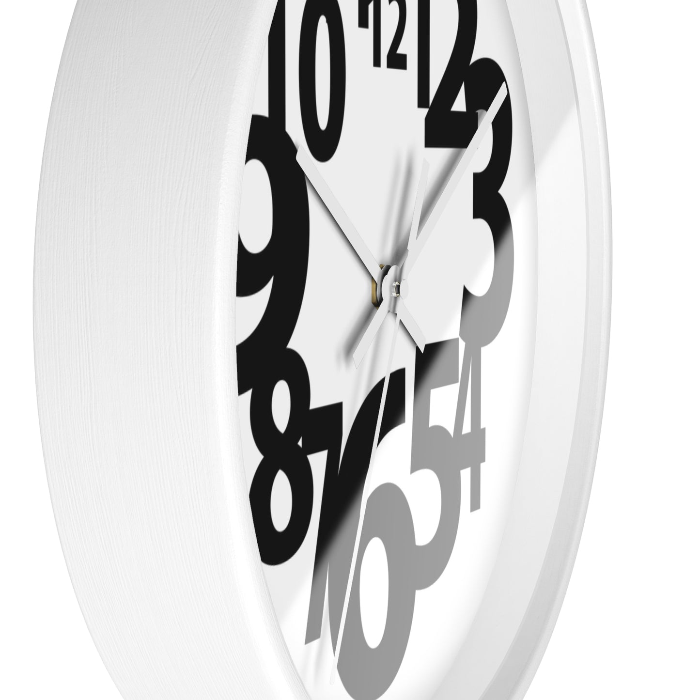 Modern Black and White Wall Clock, Minimalist Home Decor, Office Timer, Gift for Him/Her, Stylish Timepiece