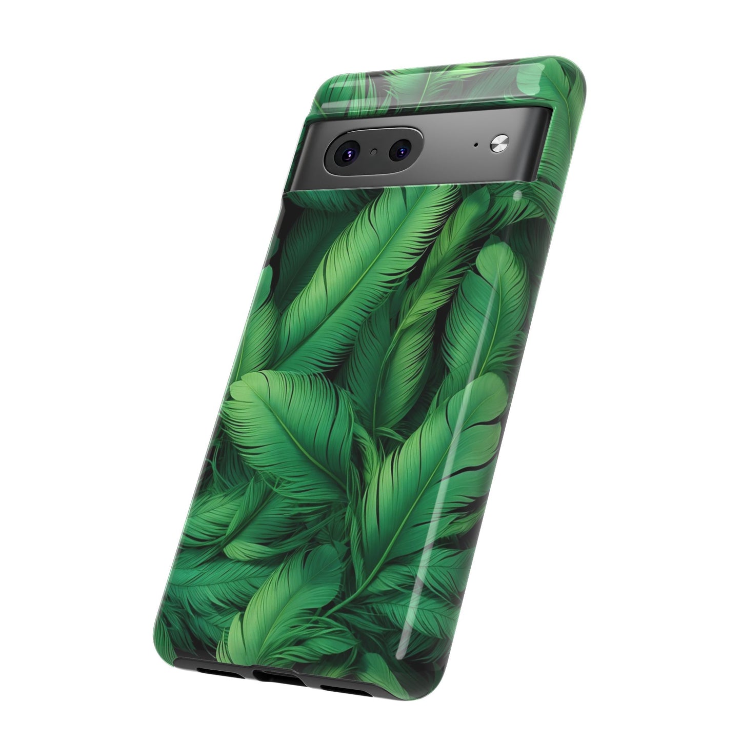 Tough Cases - Tropical Leaf Phone Case, Nature-inspired, Phone Accessory, Gift for Her, Jungle Theme, Eco-Friendly
