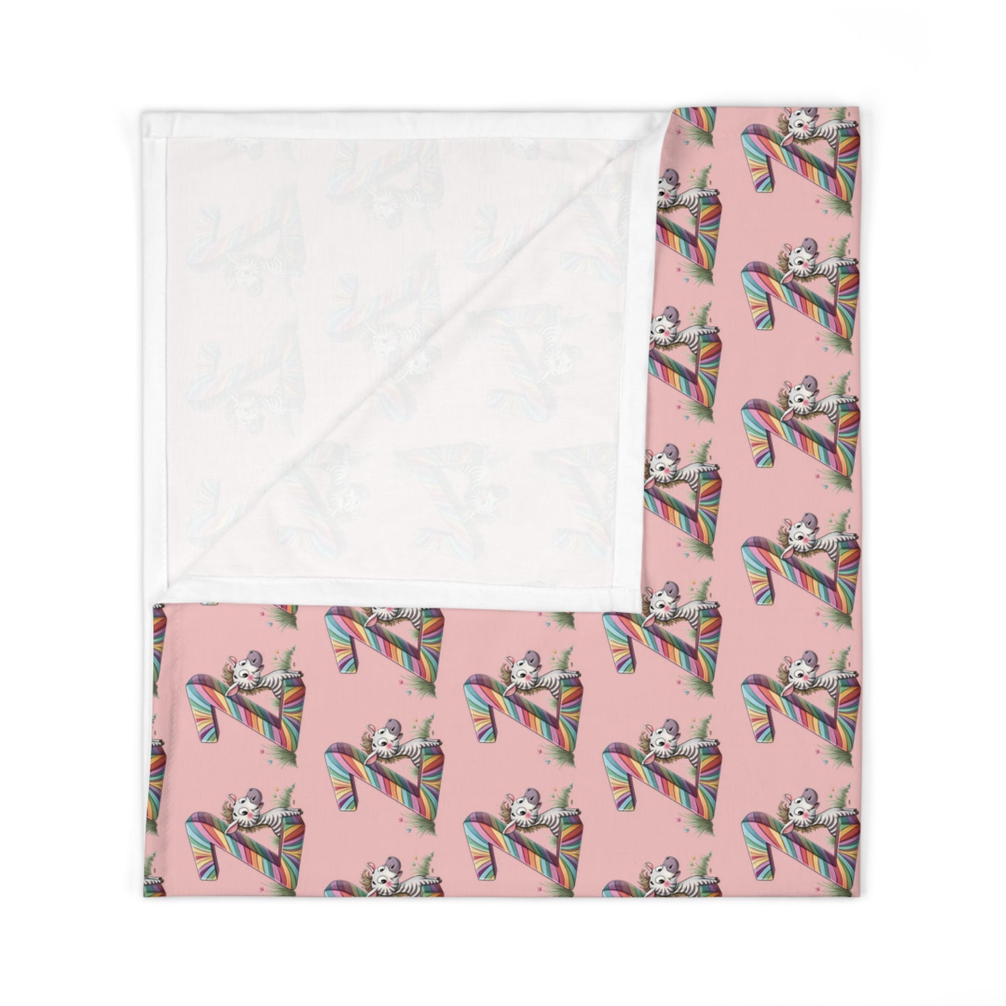 Cute Baby Swaddle Blanket with Rainbow Design, Infant Swaddle, Newborn Gift, Baby Shower Present, Nursery Decor, Soft Baby Blanket