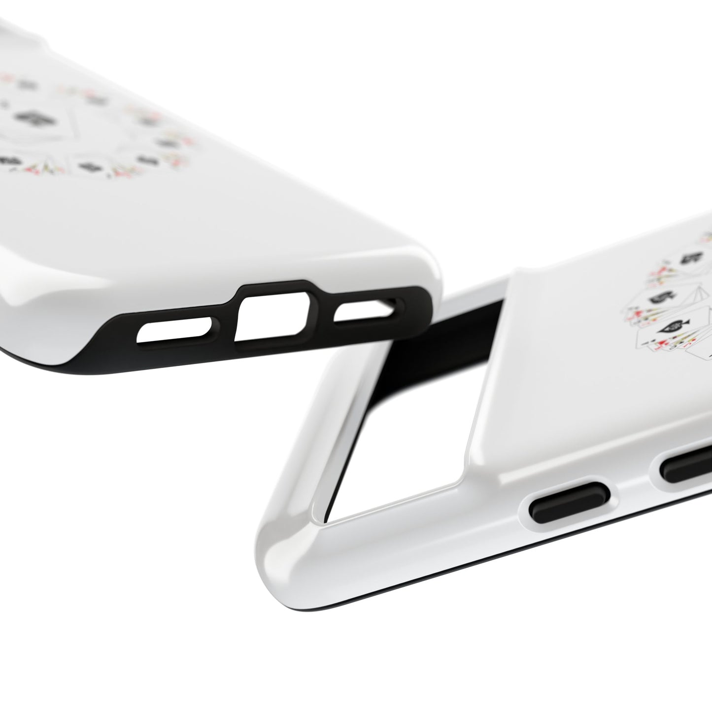 Tough Cases Phone Case, Floral Playing Cards Design, Cute Gift for Gamers, Unique Accessories for Friends, Fun Party Favor