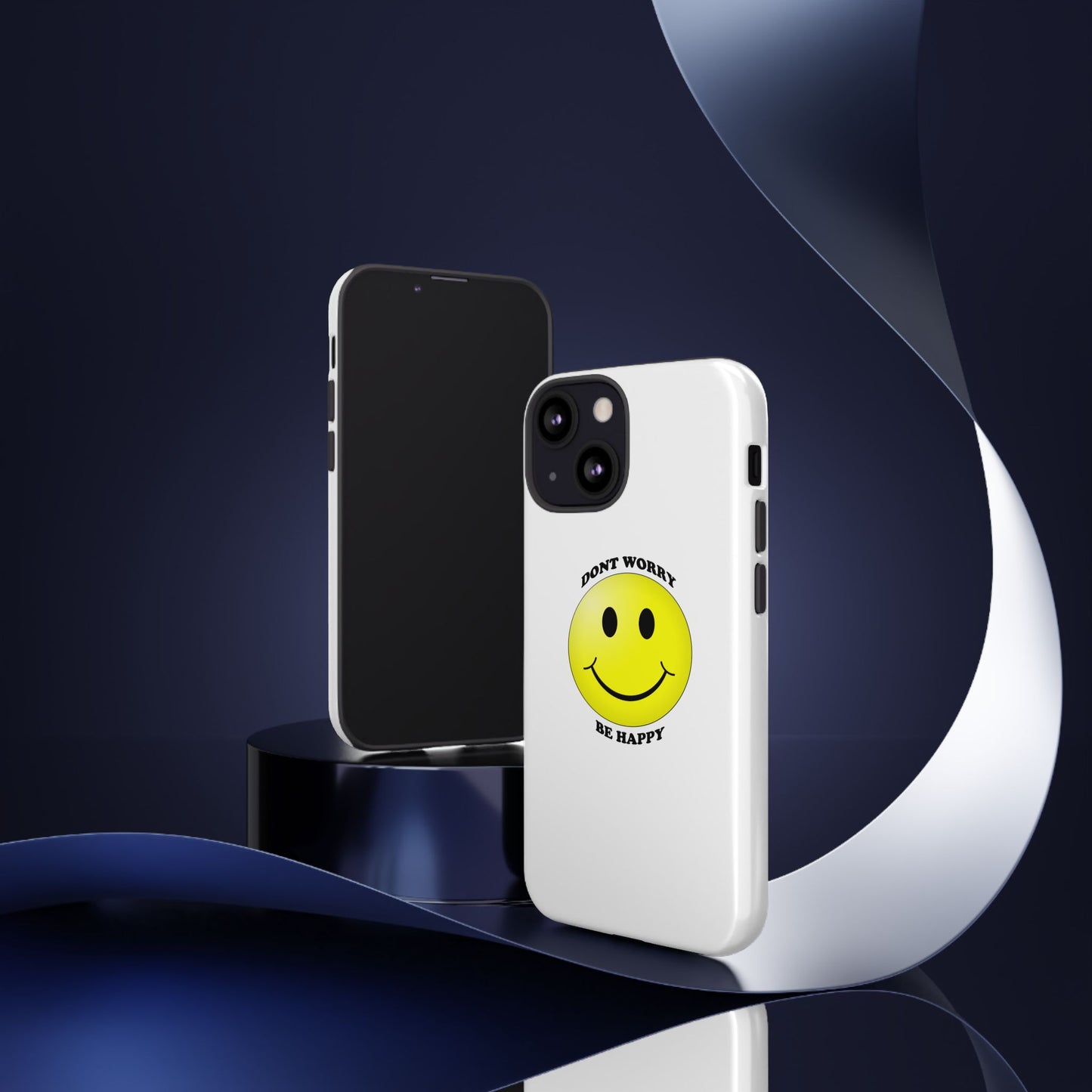 Happy Face Phone Case, Tough Cases, Don’t Worry, Be Happy, Cute Gift for Friends, Positive Vibes, Fun Mobile Accessories