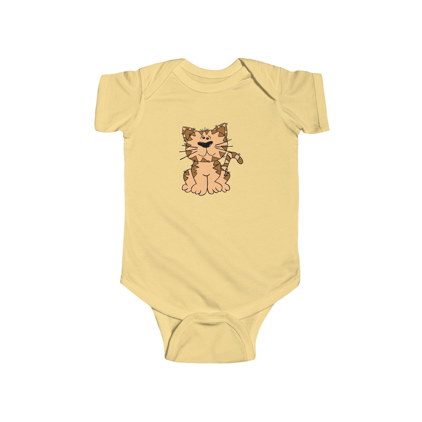 Cute Cat Infant Bodysuit for Baby, Newborn Gift, Funny Baby Onesie, Kitten Graphic Tee, Adorable Toddler Apparel