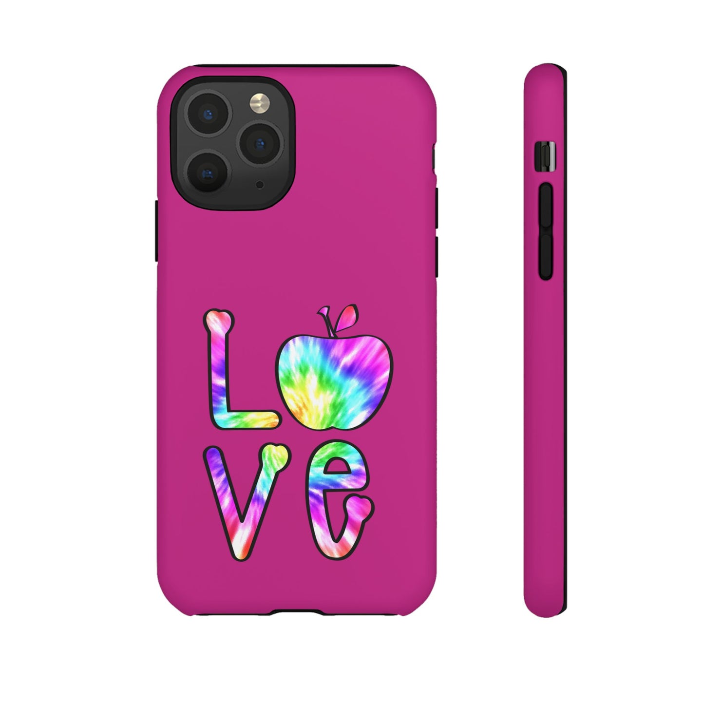 Colorful Love Phone Case, Tough Cases for iPhone, Cute Phone Accessory, Gift for Her, Summer Vibe Phone Cover