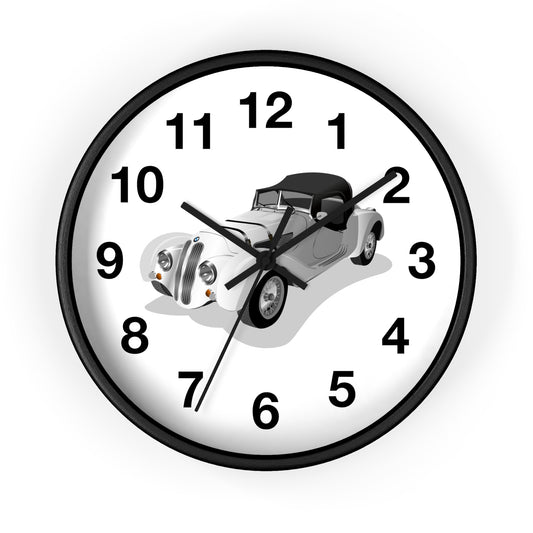 Vintage Car Wall Clock, Retro Wall Decor, Unique Gift for Car Lovers, Home Office Accessories, Classic Vehicle Decor
