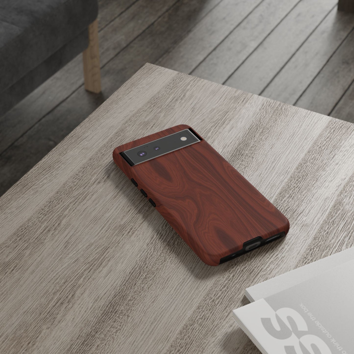 Wood Grain Phone Case, Stylish Tough Cases, Nature-Inspired Protective Cover, Unique Gifts for Him and Her, Eco-Friendly Tech Accessory