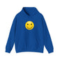 Smiley Face Hooded Sweatshirt, Unisex Cozy Hoodie, Casual Streetwear, Perfect Gift for Friends, Happy Apparel for Everyday Wear