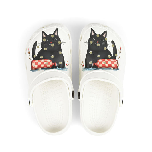 Whimsical Kids' Clogs with Playful Cat Design, Fun Footwear for Kids, Summer Play, Birthday Gift, Cute Garden Shoes, Easy to Clean