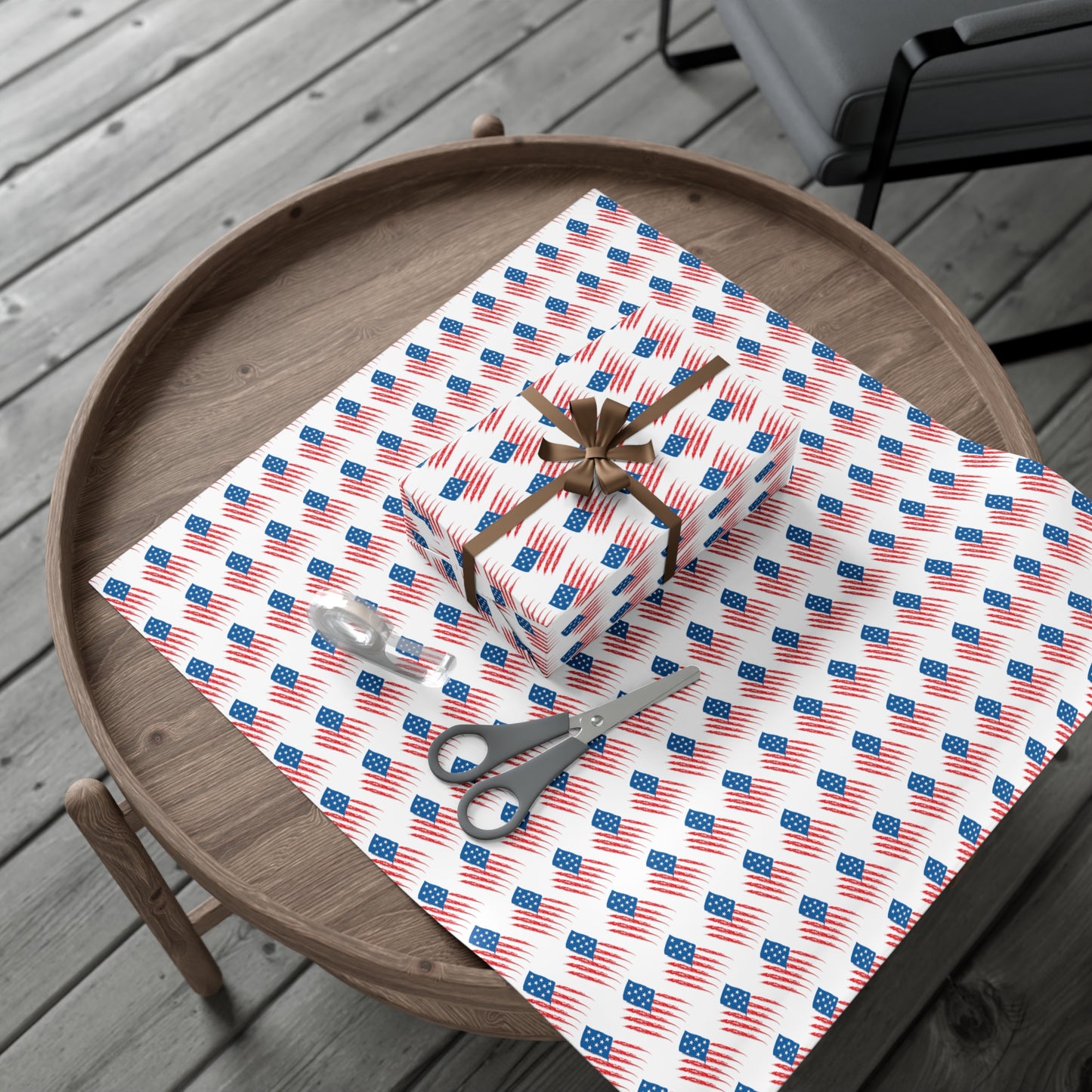 Festive Gift Wrap Paper - Patriotic Design for All Occasions, USA Flag Gift Wrap, Party Supplies, Holiday Wrapping Paper, Independence [...]