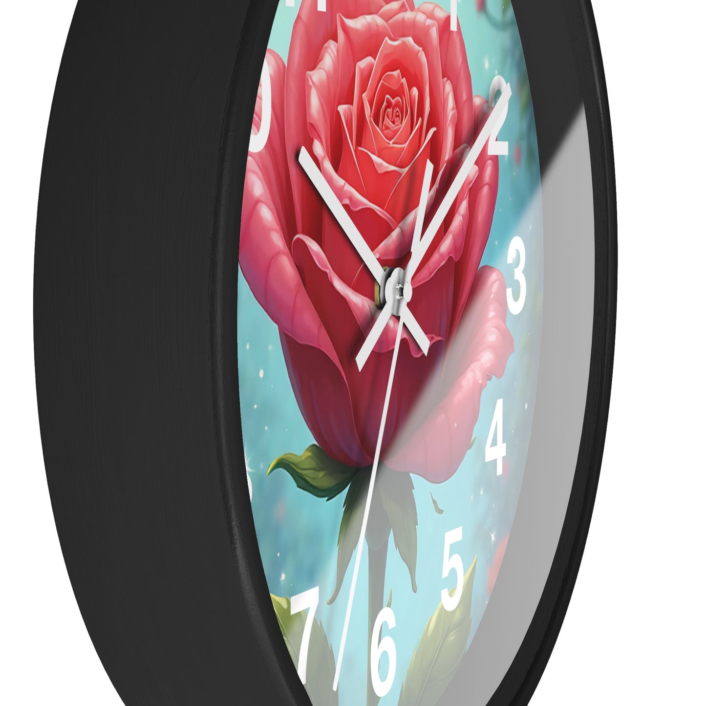 Floral Rose Wall Clock - Elegant Home Decor, Unique Gift for Garden Lovers, Timeless Decoration for Living Room, Birthday, Wedding, [...]