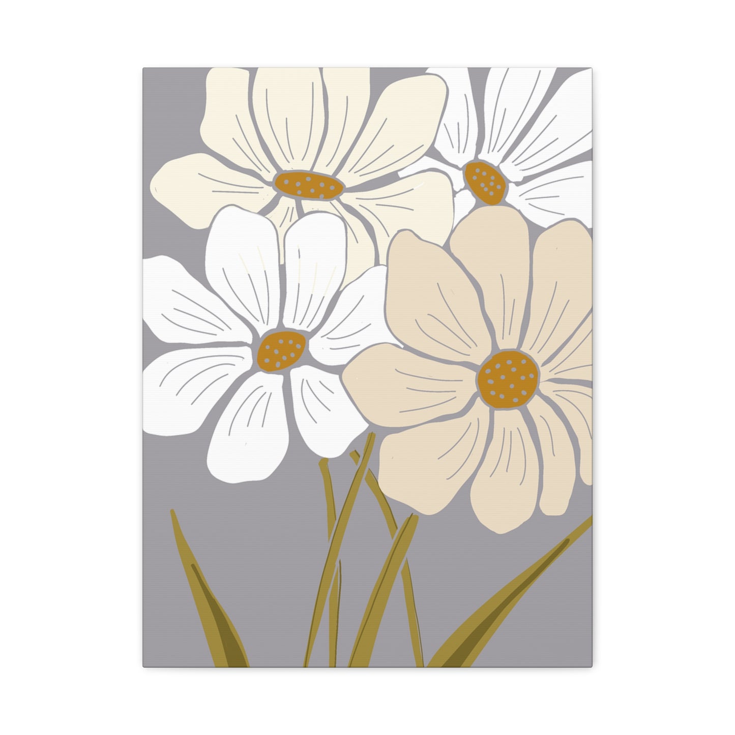 Copy of Copy of Matte Canvas, Stretched, 1.25" Tulips Pink and Purple Flowers