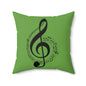 Musical Notes throw Pillow