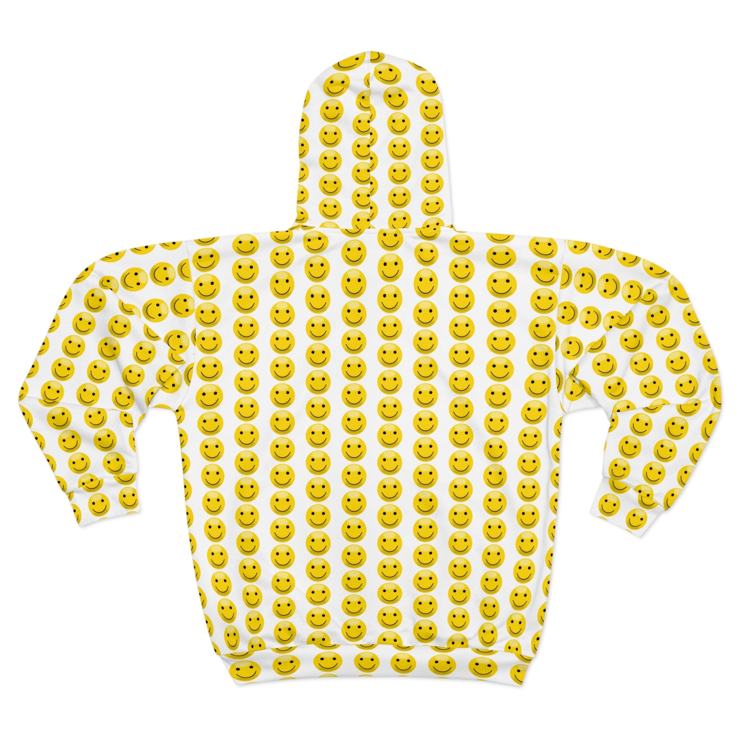 Smiley Face Zip Hoodie | Unisex Hoodie, Casual Wear, Trendy Sweatshirts, Gifts for Friends, Happy Vibes Clothing