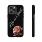 Floral Phone Case - Life is Good, Tough Phone Cover, Gift for Her, Rose Design, Personalized Phone Accessory, Stylish Tech Protector
