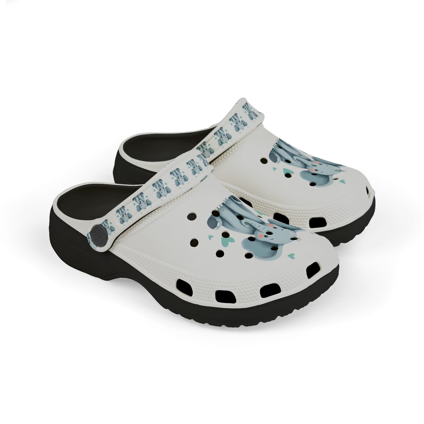 Kid's Elephant Design EVA Foam Clogs, Cute Kids Shoes, Summer Sandals, Fun Footwear, Playtime Shoes, Gift for Children