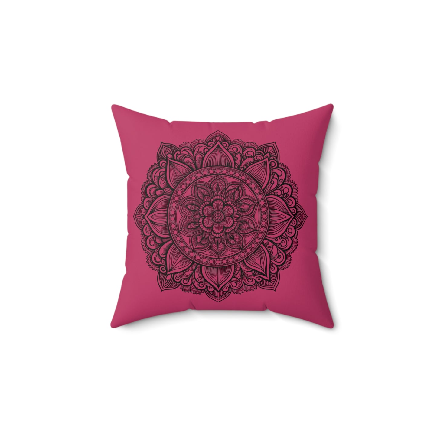 Bohemian Mandala Pillow, Decorative Throw Cushion for Relaxation, Home Decor, Gift for Her, Meditation Accessory