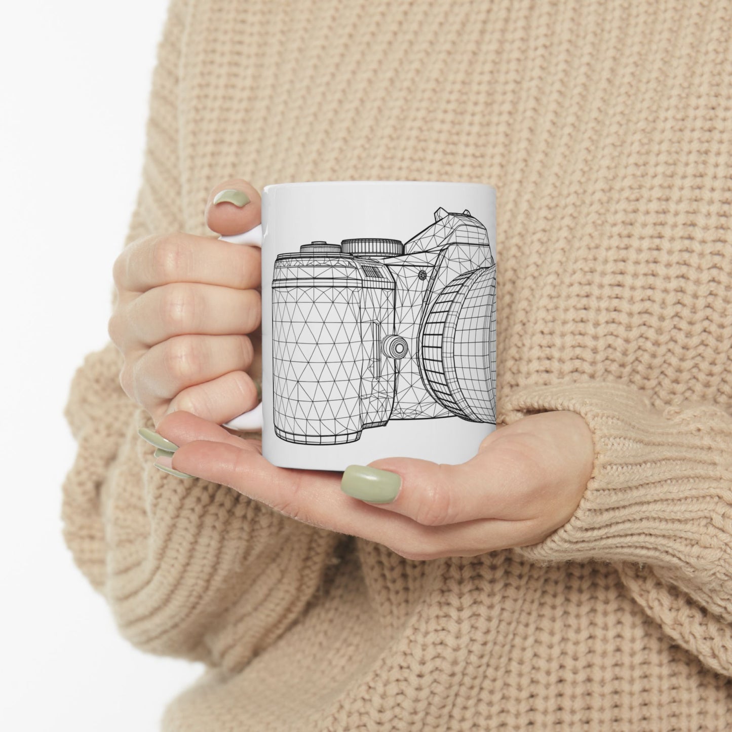 Camera Lens Ceramic Mug - Perfect Gift for Photographers, 11oz & 15oz Sizes, Photography Enthusiast Coffee Cup, Unique Holiday Gift