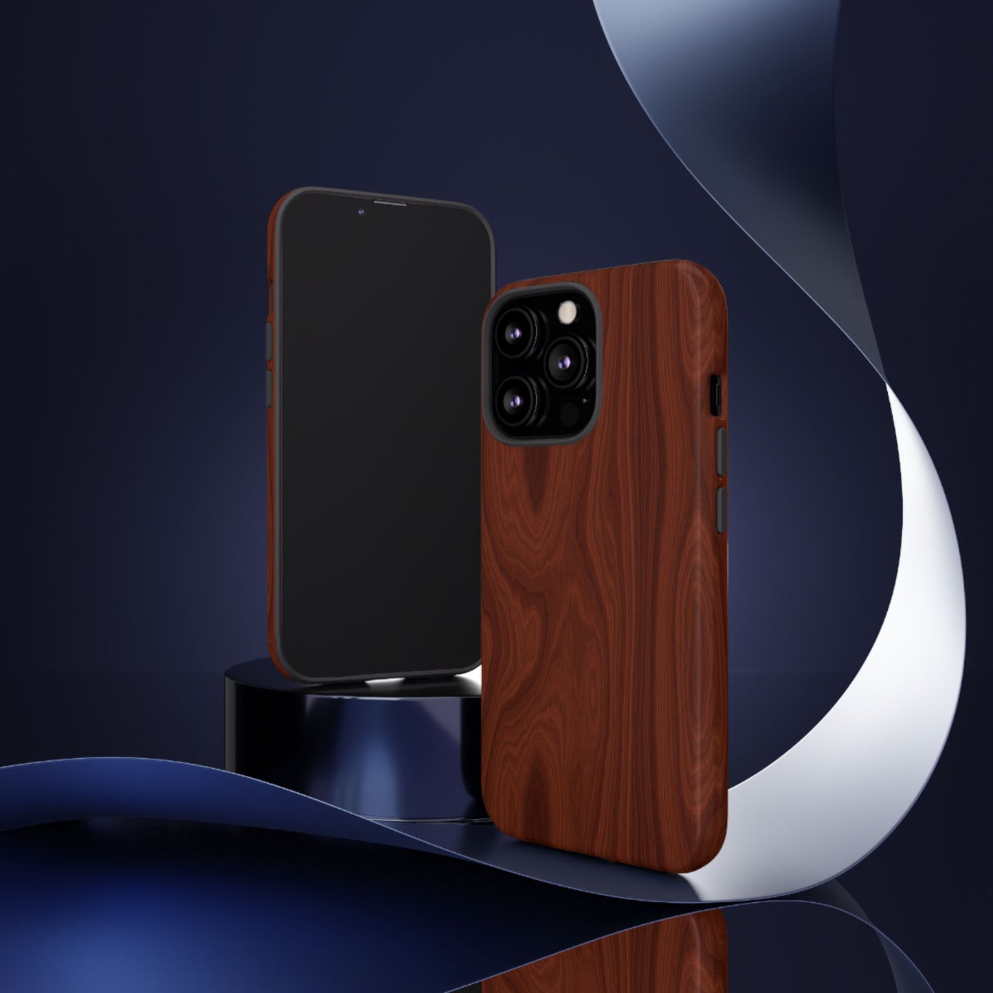 Wood Grain Phone Case, Stylish Tough Cases, Nature-Inspired Protective Cover, Unique Gifts for Him and Her, Eco-Friendly Tech Accessory