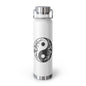 Yin Yang Insulated Water Bottle - 22oz, Stainless Steel Travel Flask, Eco-Friendly Hydration, Motivational Gift, Yoga Accessory
