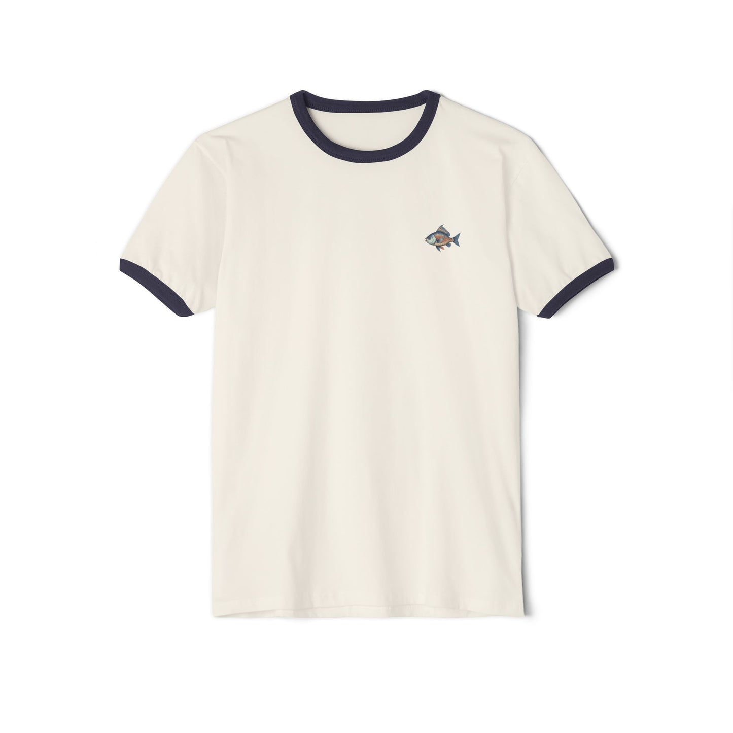 Casual Vintage Ringer T-Shirt - Perfect for Summer Outings, Beach Days, Family Gatherings, Gift for Fish Lovers, Unisex Style