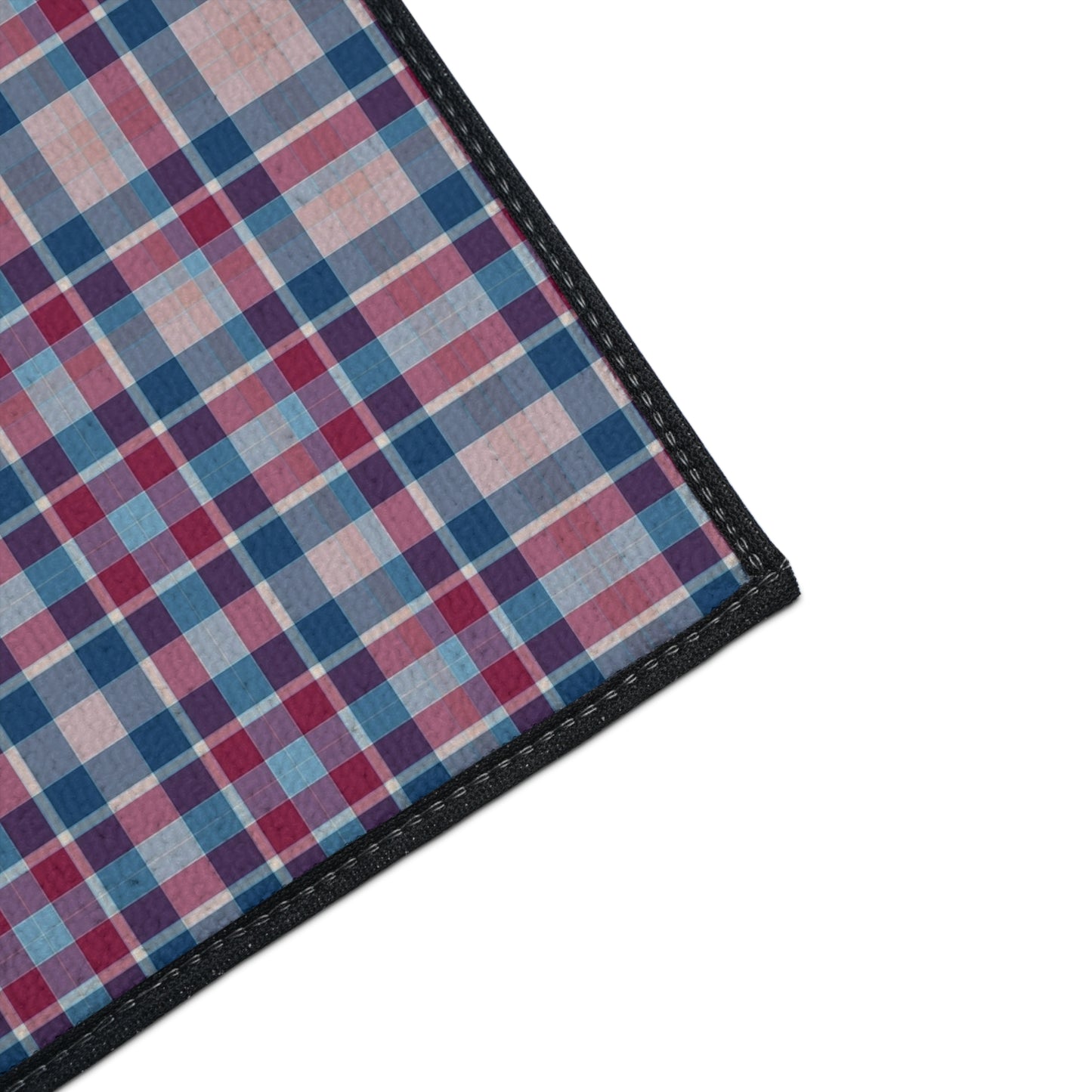 Plaid Heavy-Duty Floor Mat — Durable Non-Slip Rug for Entryway & Garage