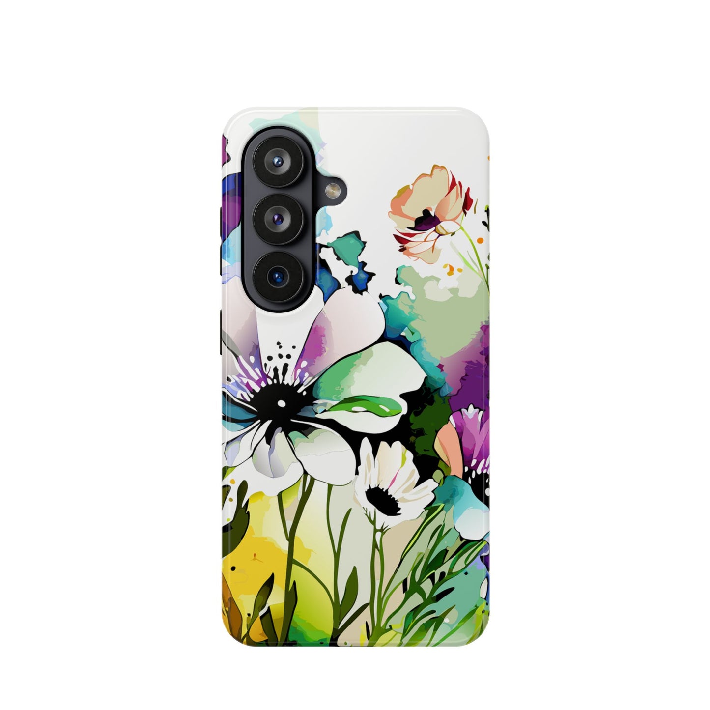 Floral Watercolor Magnetic Phone Case — Impact‑Resistant Protective Cover