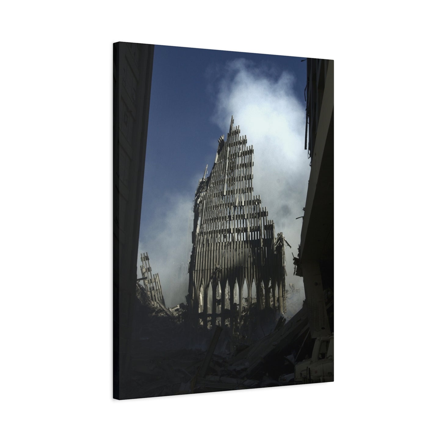 Matte Stretched Canvas - Ruined Cathedral Architectural Print