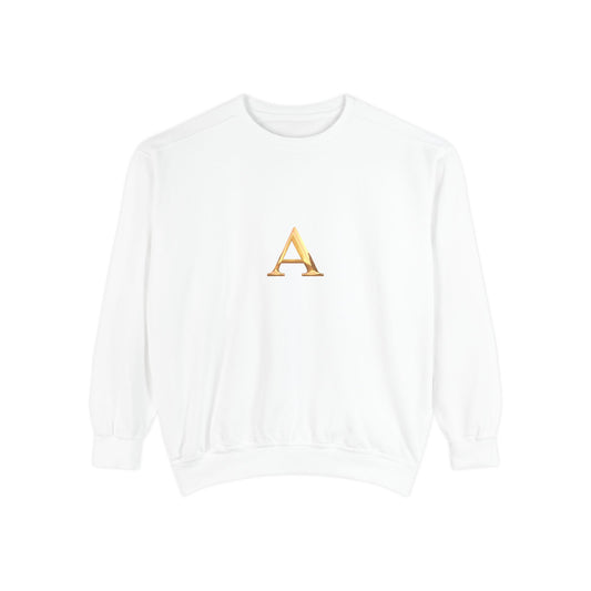 Stylish Monogrammed Sweatshirt, Personalized Gift, Cozy Layering, Casual Wear, Birthday, Holiday Present
