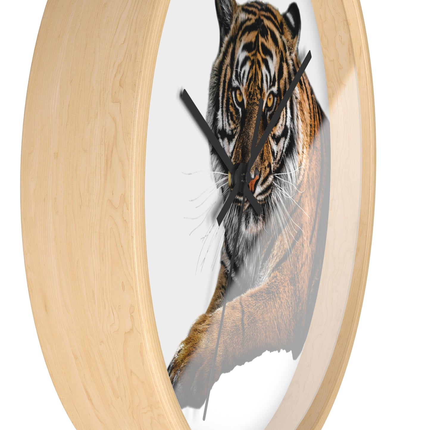 Majestic Tiger Wall Clock, Animal Theme Decor, Wildlife Clock