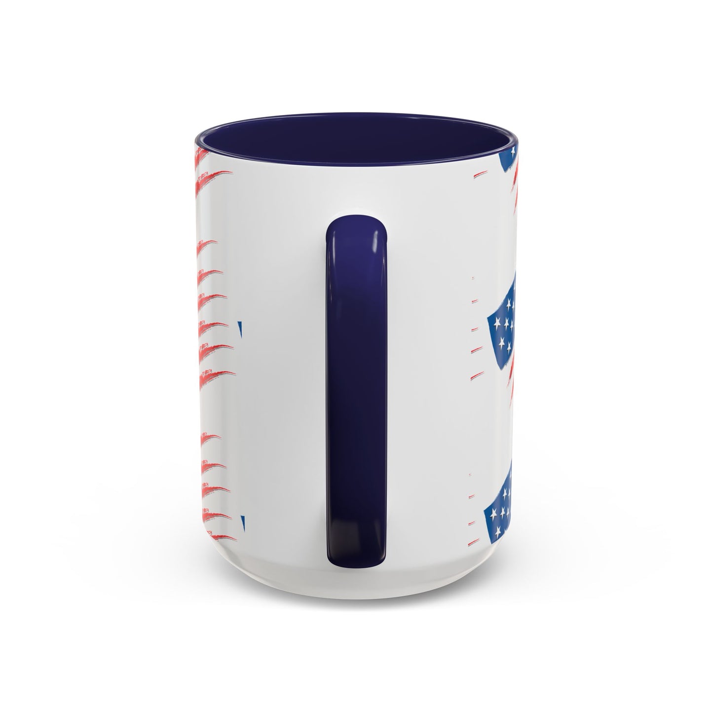 Patriotic Accent Coffee Mug | USA Flag Design, Perfect Gift for Veterans & Independence Day, Coffee Lover's Merchandise, Red White [...]