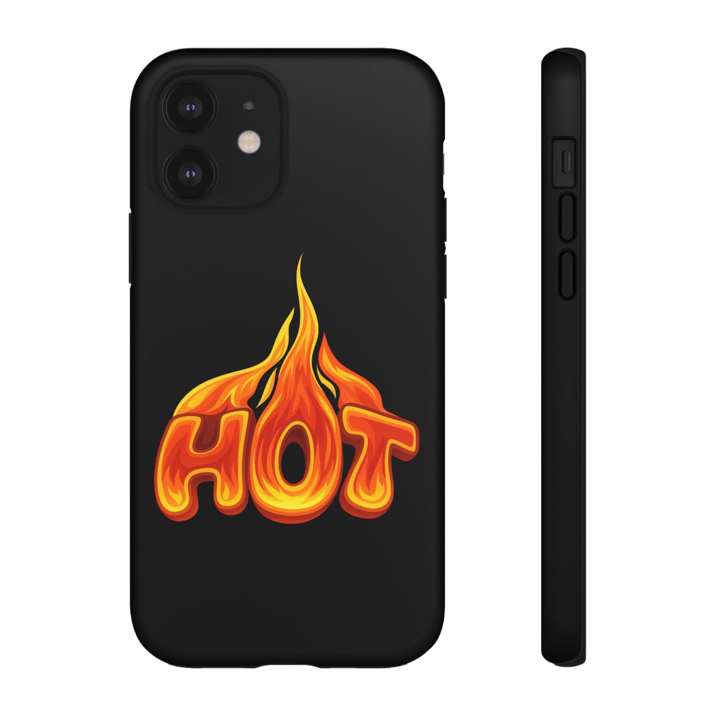 Stylish Phone Case, Hot Flames Design, Gift for Teens, Trendy Accessory, Protective Cover, Unique Phone Case