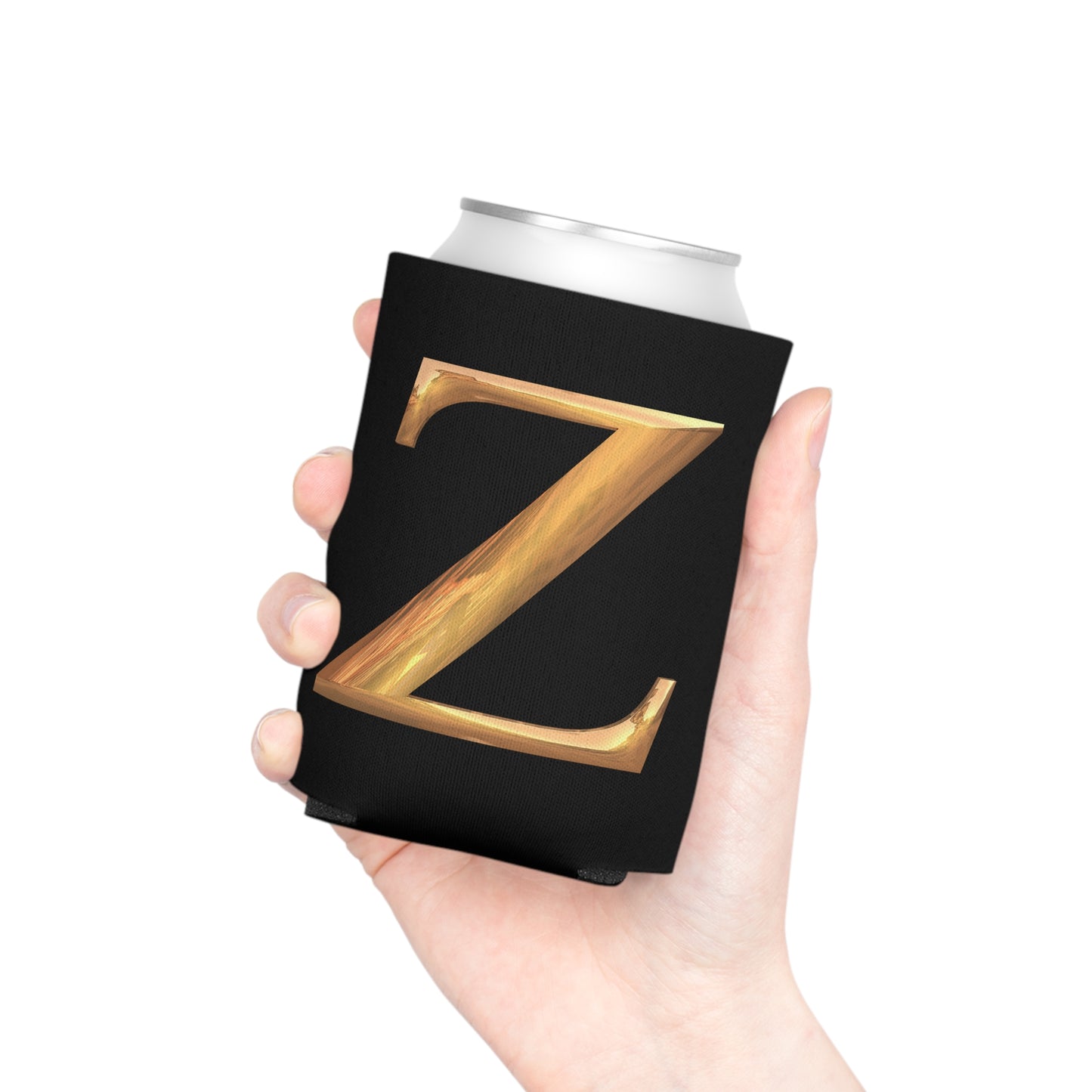 Custom Monogrammed "Z" Can Cooler, Personalized Drink Holder, Wedding Favors, Birthday Gifts, BBQ Accessories, Outdoor Events