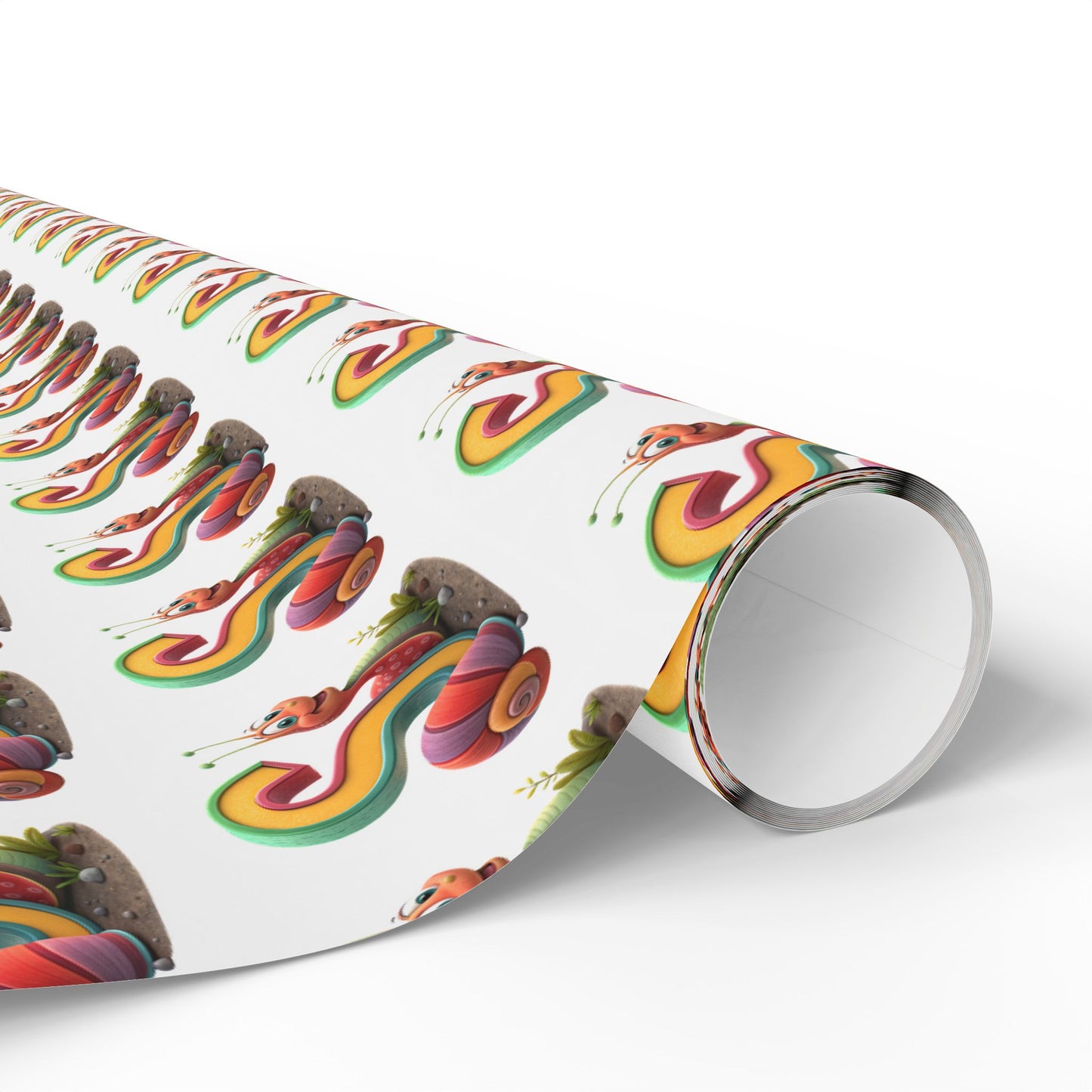Colorful Snail Wrapping Paper, Fun Holiday Gift Wrap, Creative Present Wrap, Cute Party Supply, Eco-Friendly Wrapping