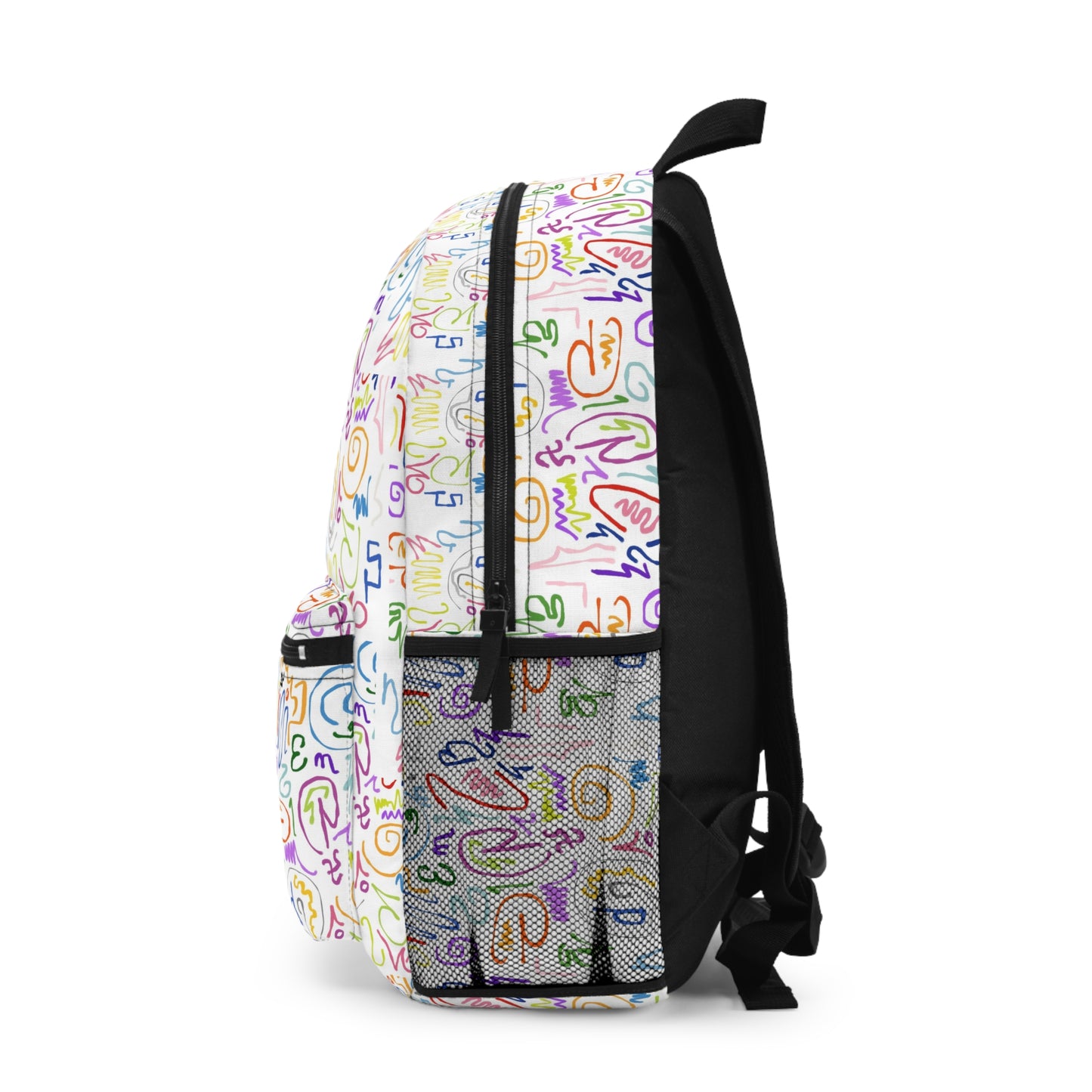 Colorful Pattern Backpack | Unique Backpack for School, Travel, Kids, Artsy Gift, Back to School, Summer Adventure