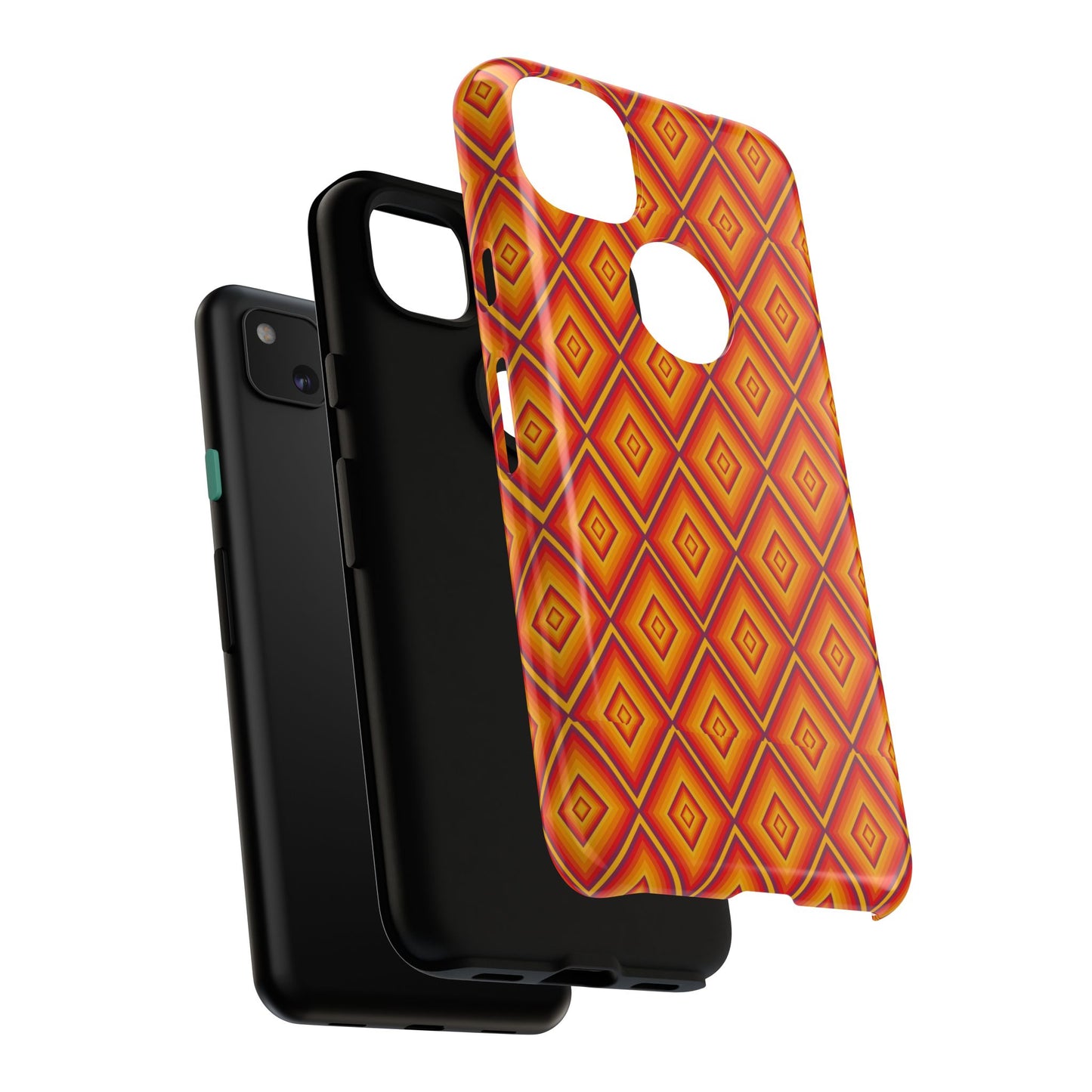Geometric Phone Case, Tough Cases for Protection, Stylish Smartphone Cover, Vibrant Patterned Phone Accessory, Unique Gift Idea, [...]