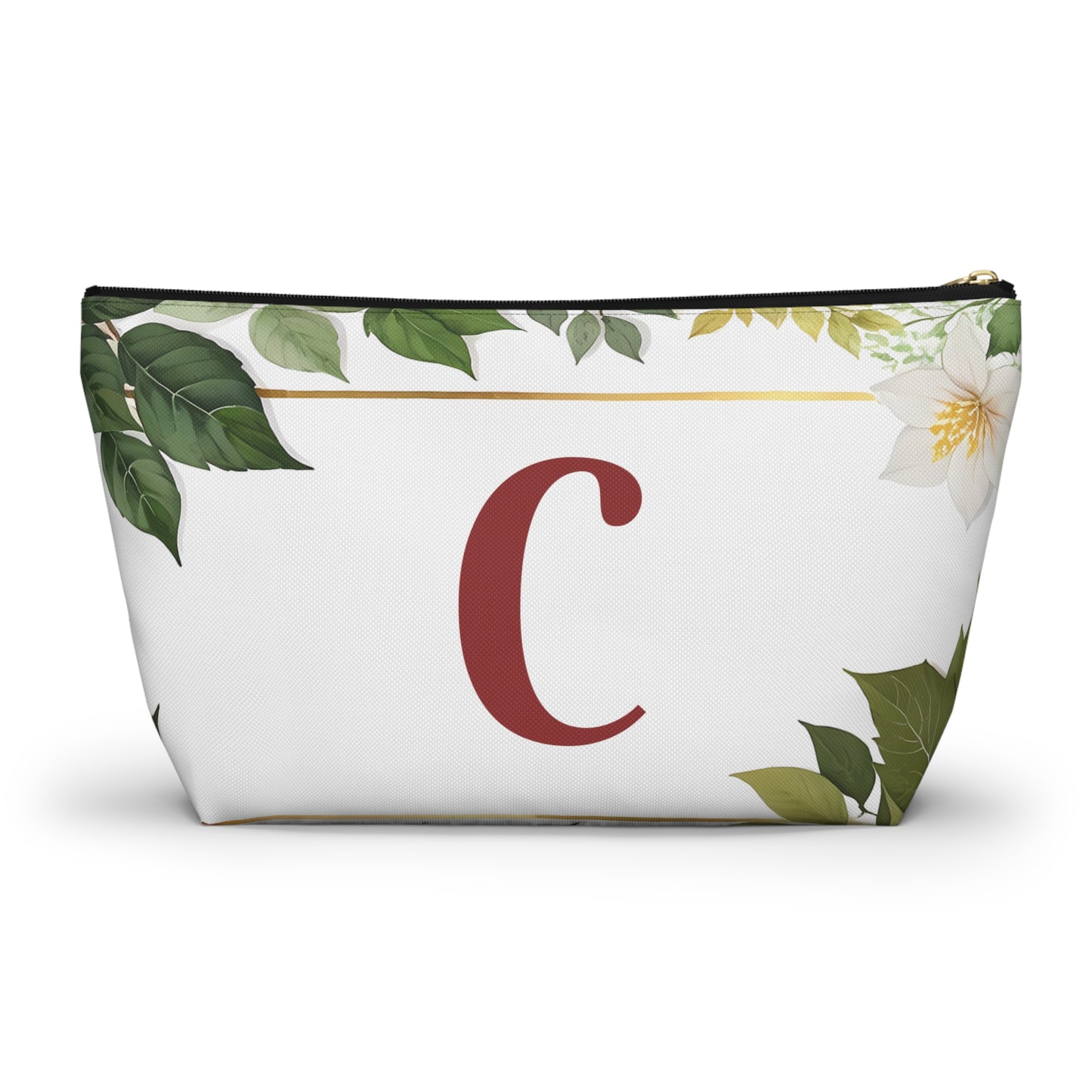 Copy of Personalized Floral Accessory Pouch, Makeup Bag, Gift for Her, Initial Pouch, Travel Organizer, Custom Cosmetic Bag