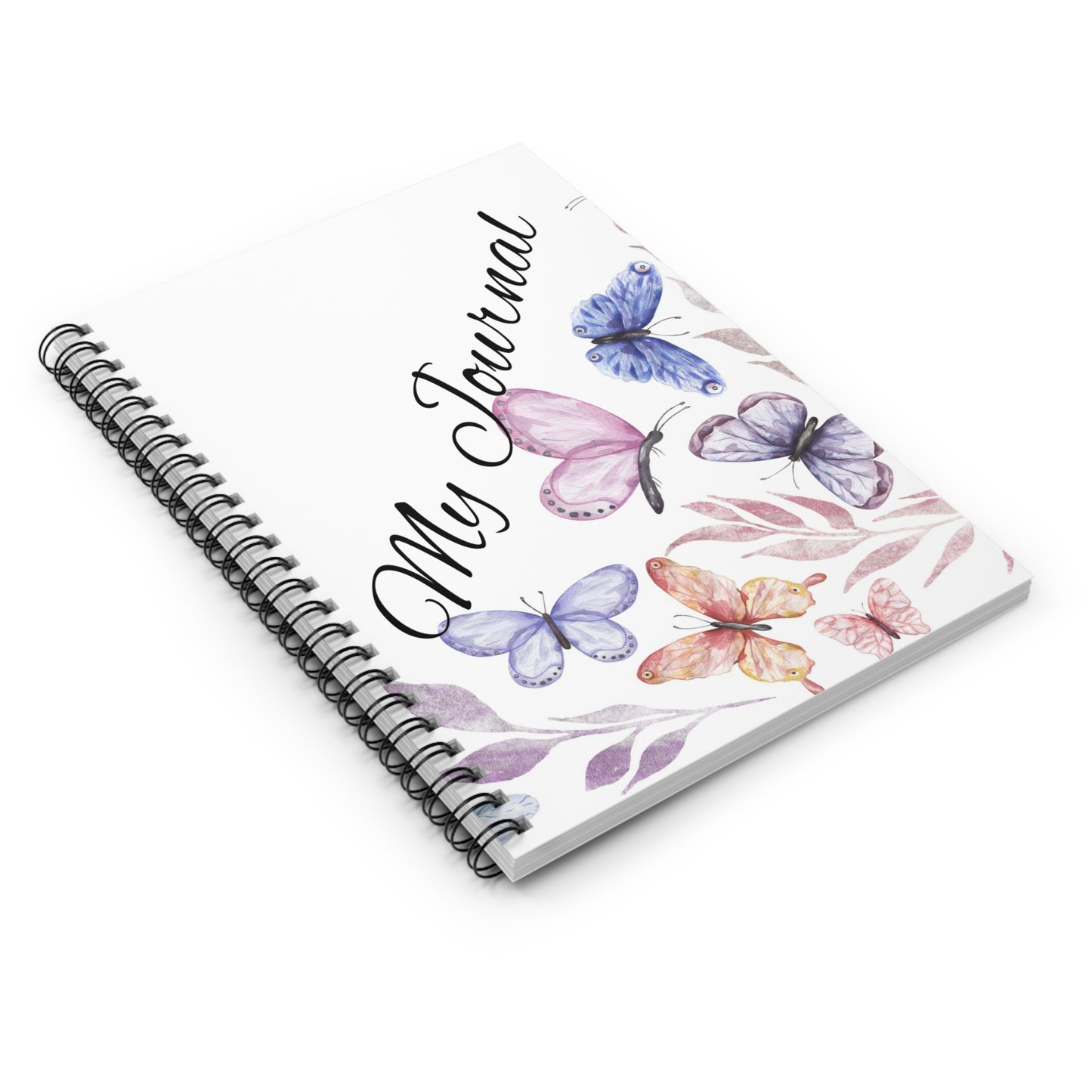 Butterfly Spiral Notebook - My Journal, Cute Stationery, Gift for Her, Nature Lover, Inspirational Journal, Teacher Appreciation