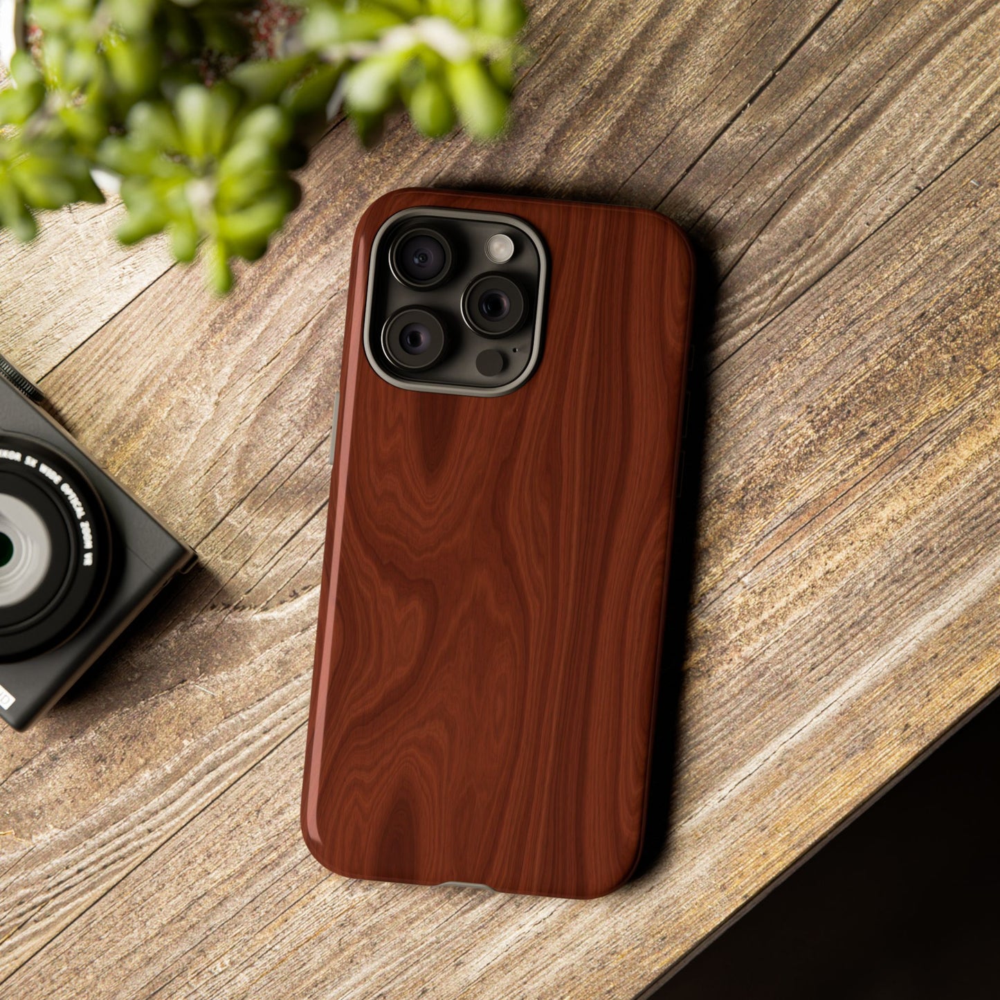 Wood Grain Phone Case, Stylish Tough Cases, Nature-Inspired Protective Cover, Unique Gifts for Him and Her, Eco-Friendly Tech Accessory