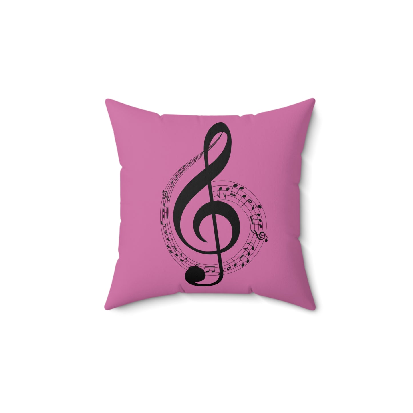 Musical Notes Pillow - Cozy Home Decor, Gift for Music Lovers, Birthday, Music Themed Decoration, Soft Square Cushion