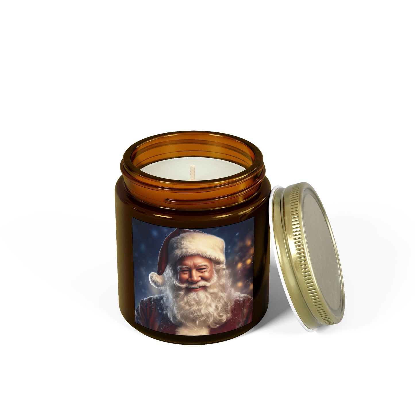 Festive Santa Scented Candle | Holiday Gift, Cozy Home Decor, Christmas Candle, Seasonal Aromatherapy, Unique Stocking Stuffer